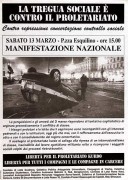 Contro la repressione concertazione controllo sociale, manifesto