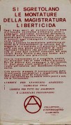 Libertà per l'avvocato anarchico Gabriele Fuga, manifesto