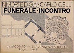 In morte di Giancarlo Celli, manifesto