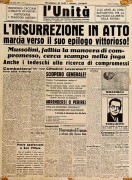 prima pagina de l'unità 26 aprile 1945 manifesto