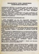 solidarietà con l'anarchico gianfranco bertoli manifesto