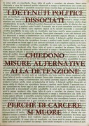 i detenuti politici dissociati... manifesto