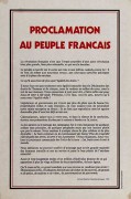 Proclamation au peuple francaise, manifesto