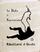 Lo stato è repressione, manifesto