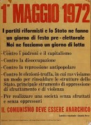 1° maggio 1972, manifesto