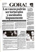 Gora, publication antirepresiva Euskadi, manifesto