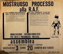 Mostruoso processo alla R.A.F., manifesto