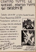 Contro tutte le guerre, contro tutti gli eserciti!!!, manifesto