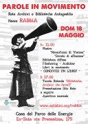 18 maggio 2014: nasce RaBbia - locandina iniziativa