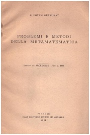 problemi e metodi della metamatematica